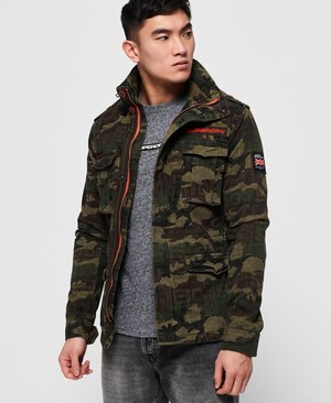 Superdry Super Script Rookie Férfi Kabát Camo | XAWHC4670